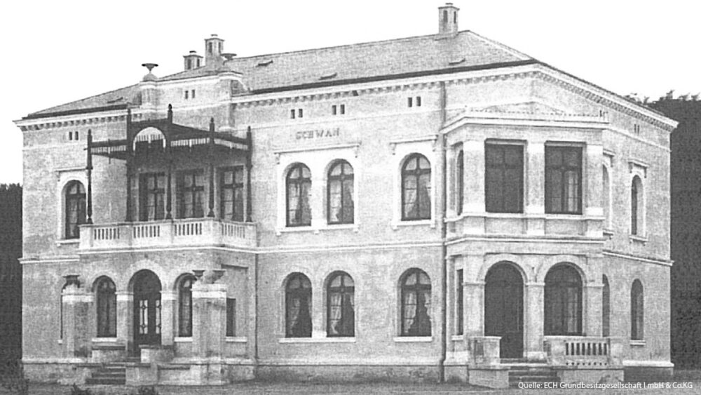 03 villa schwan bestandsfoto